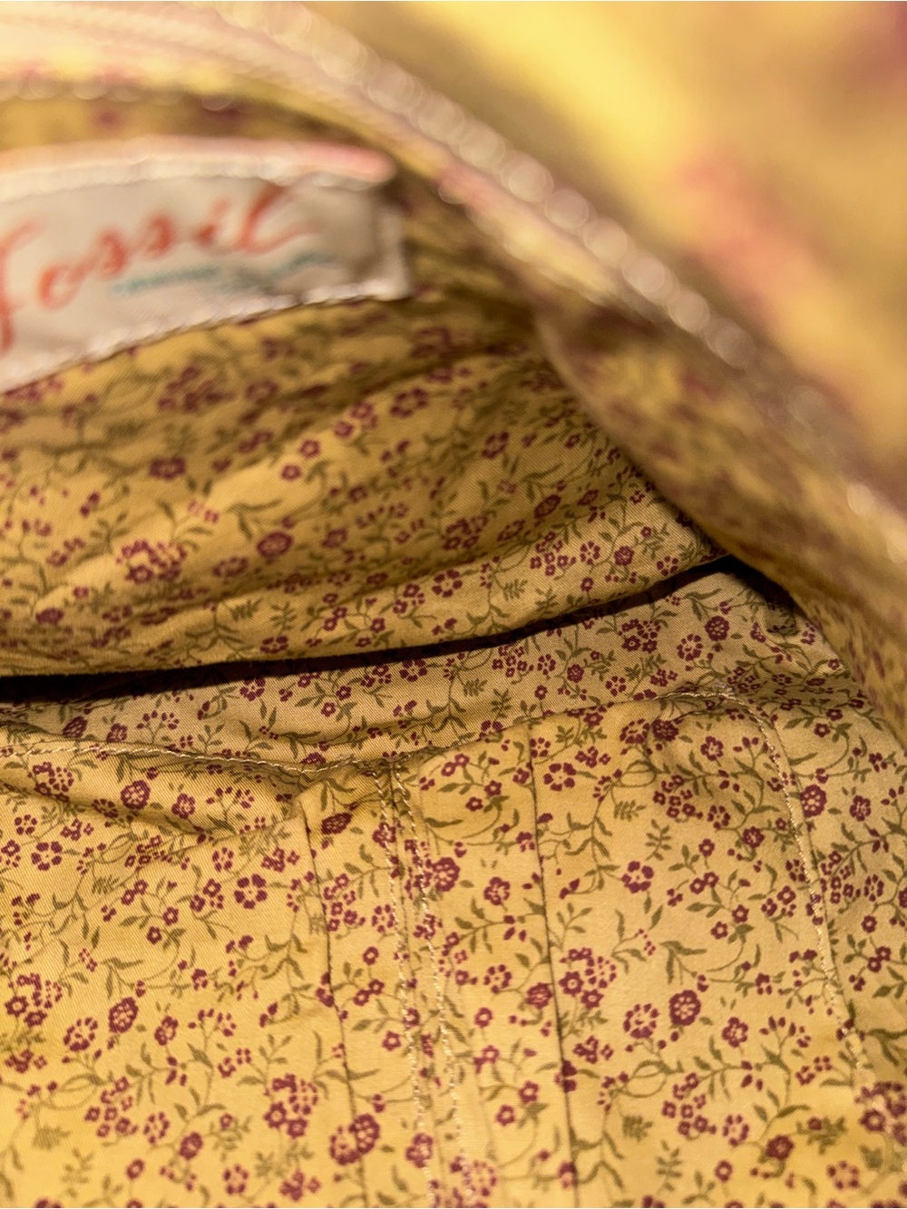 Fossil Brown Corduroy Shoulder Bag - Picture 3 of 4